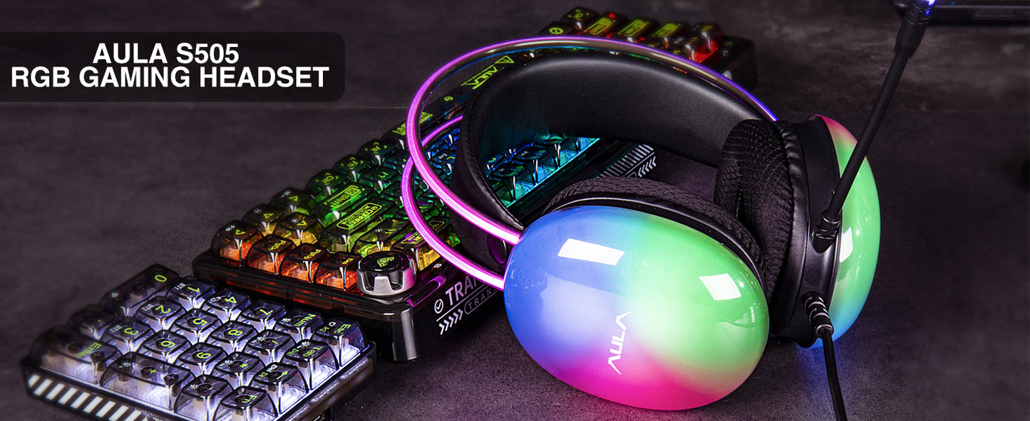 Aula Keyboard and S505 Headphone