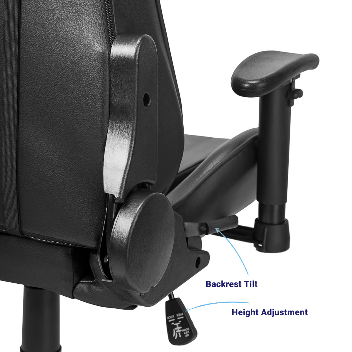 Ant Esports 9077 Ergonomic Black Gaming Chair with height adjustment