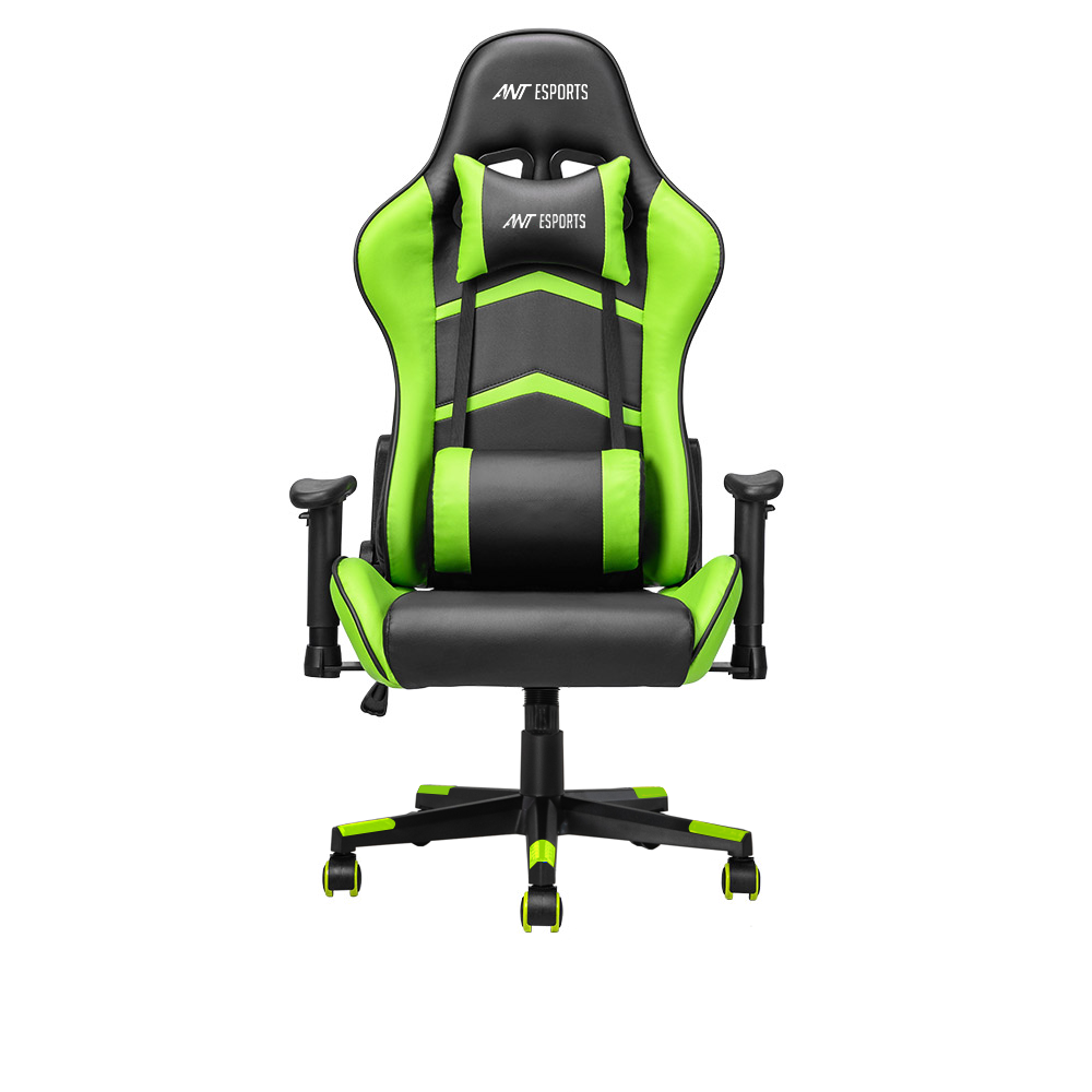Buy Ant Esports 9077 Ergonomic Black & Green Gaming Chair at Simply Gaming