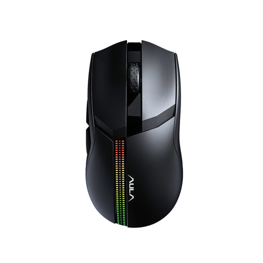 AULA F813 Wireless Gaming Mouse with RGB lighting and ergonomic design
