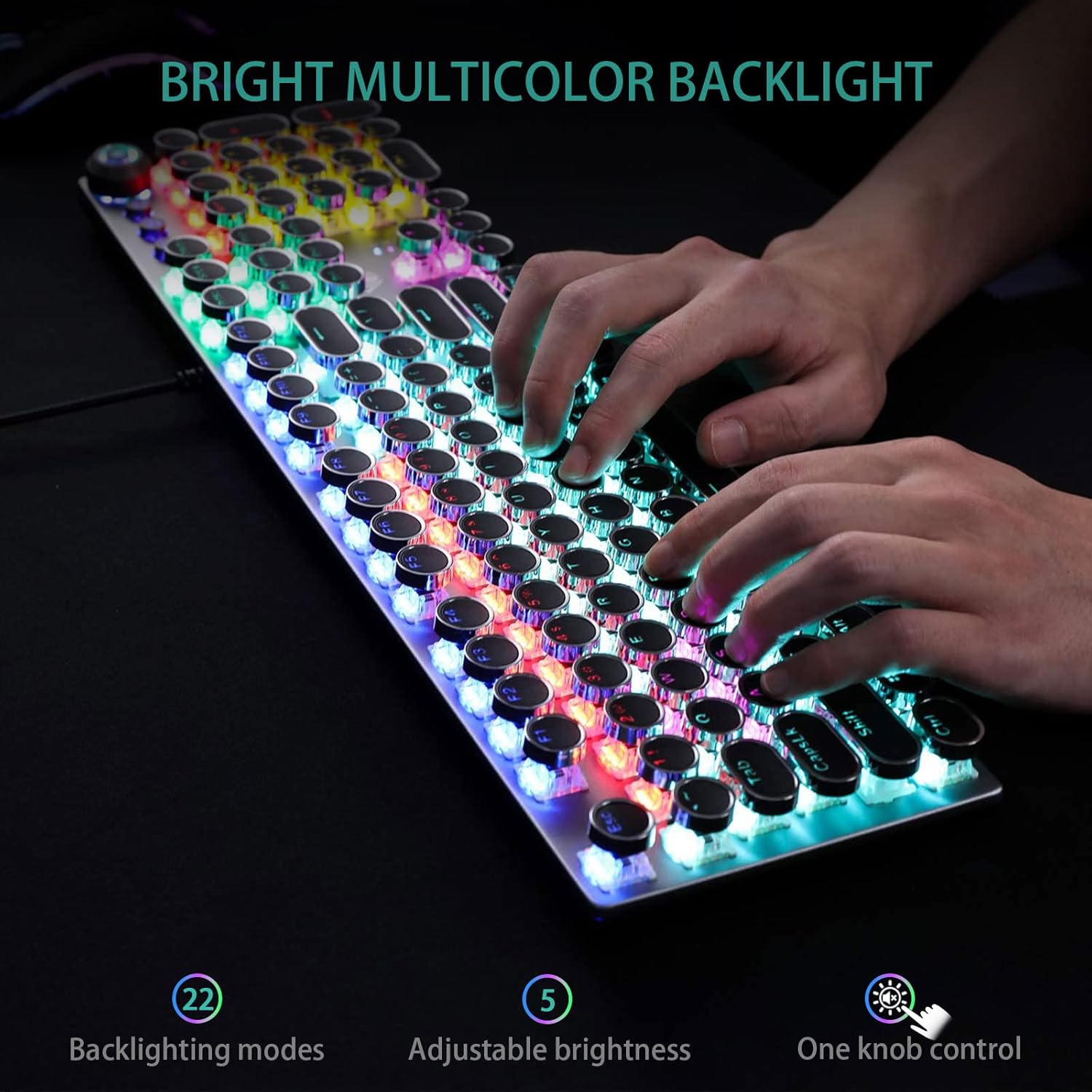 Mechanical gaming keyboard for PC – AULA F2088 with fast tactile switches