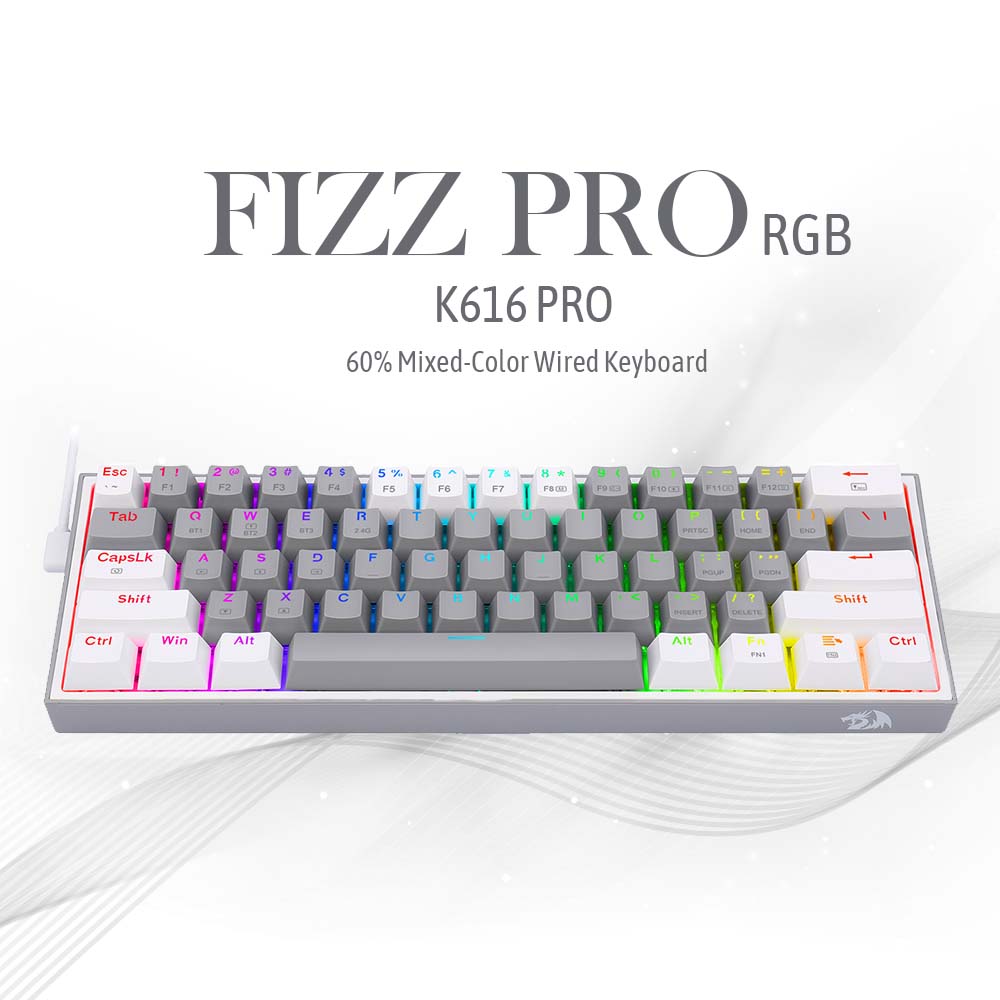 Redragon FIZZ PRO K616 - 60% Wireless Mechanical Keyboard