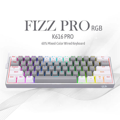 Redragon FIZZ PRO K616 - 60% Wireless Mechanical Keyboard