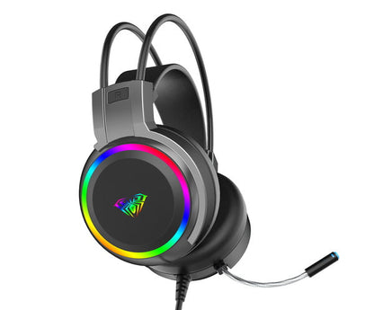 AULA S608 Gaming Headphone – Noise-canceling mic, ergonomic comfort & 50mm drivers