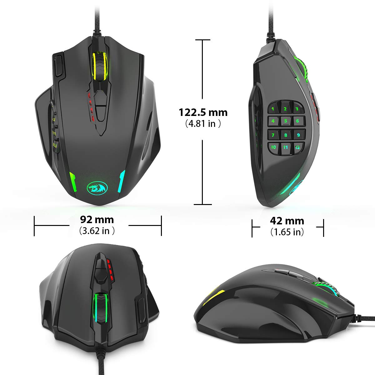 Redragon Impact M908 Wired Gaming Mouse