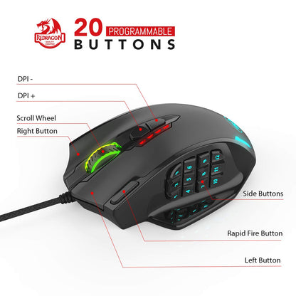 Redragon Impact M908 Wired Gaming Mouse