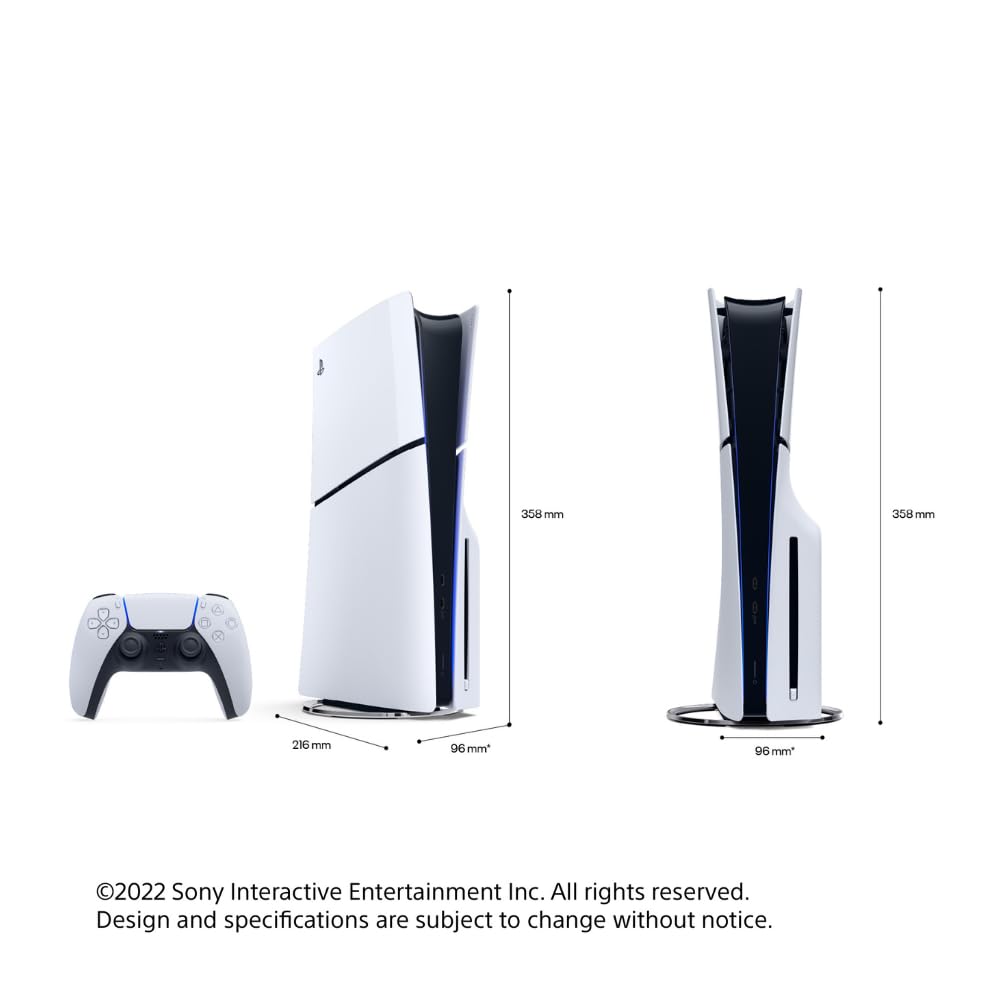 Sony PlayStation 5 console with dimensions