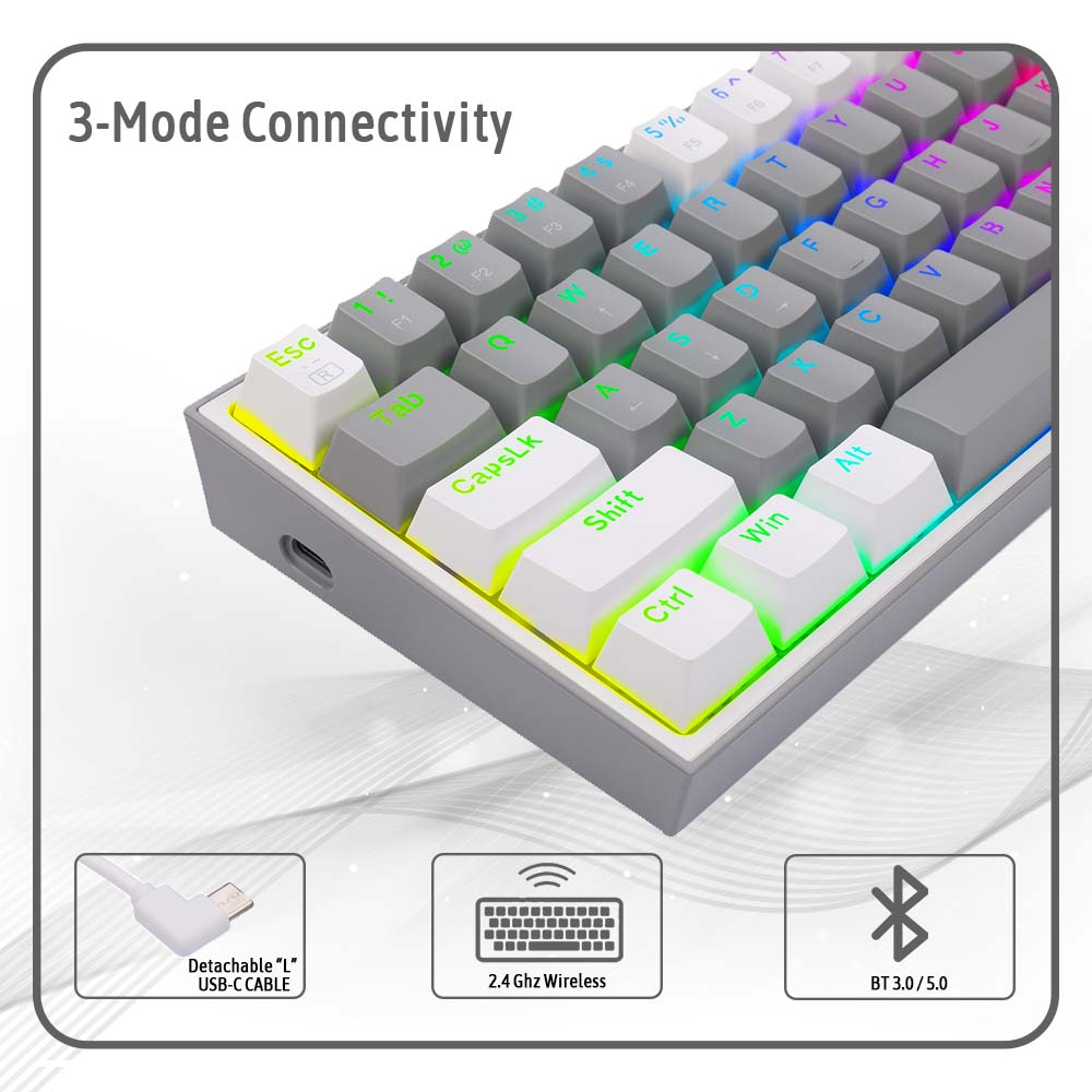Redragon FIZZ PRO K616 - 60% Wireless Mechanical Keyboard