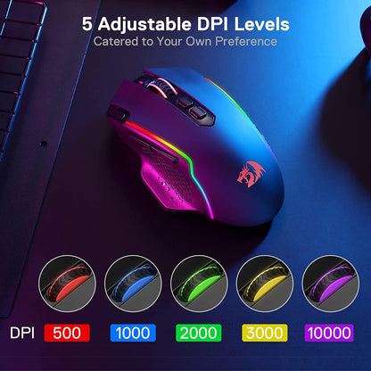 Taipan Pro M810 PRO RGB Wired & Wireless Gaming Mouse