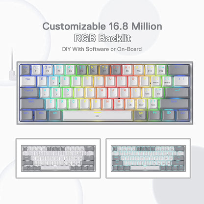 Redragon Fizz K617 - 60% Wired Mechanical Keyboard