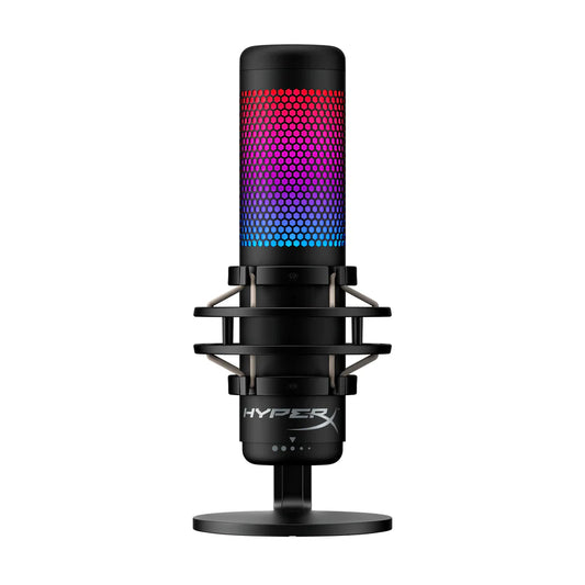 HyperX Quadcast S RGB Microphone (Black) – 4 Polar Patterns, RGB, USB