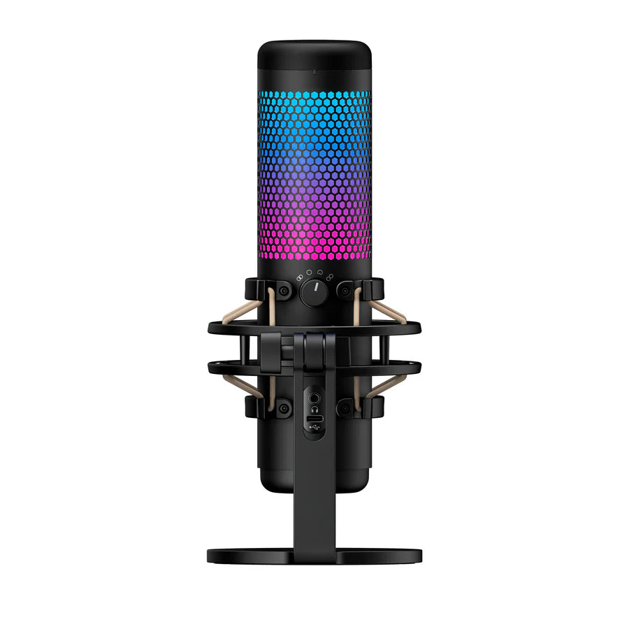 HyperX Quadcast S RGB Microphone (Black) – Polar Patterns, RGB, USB