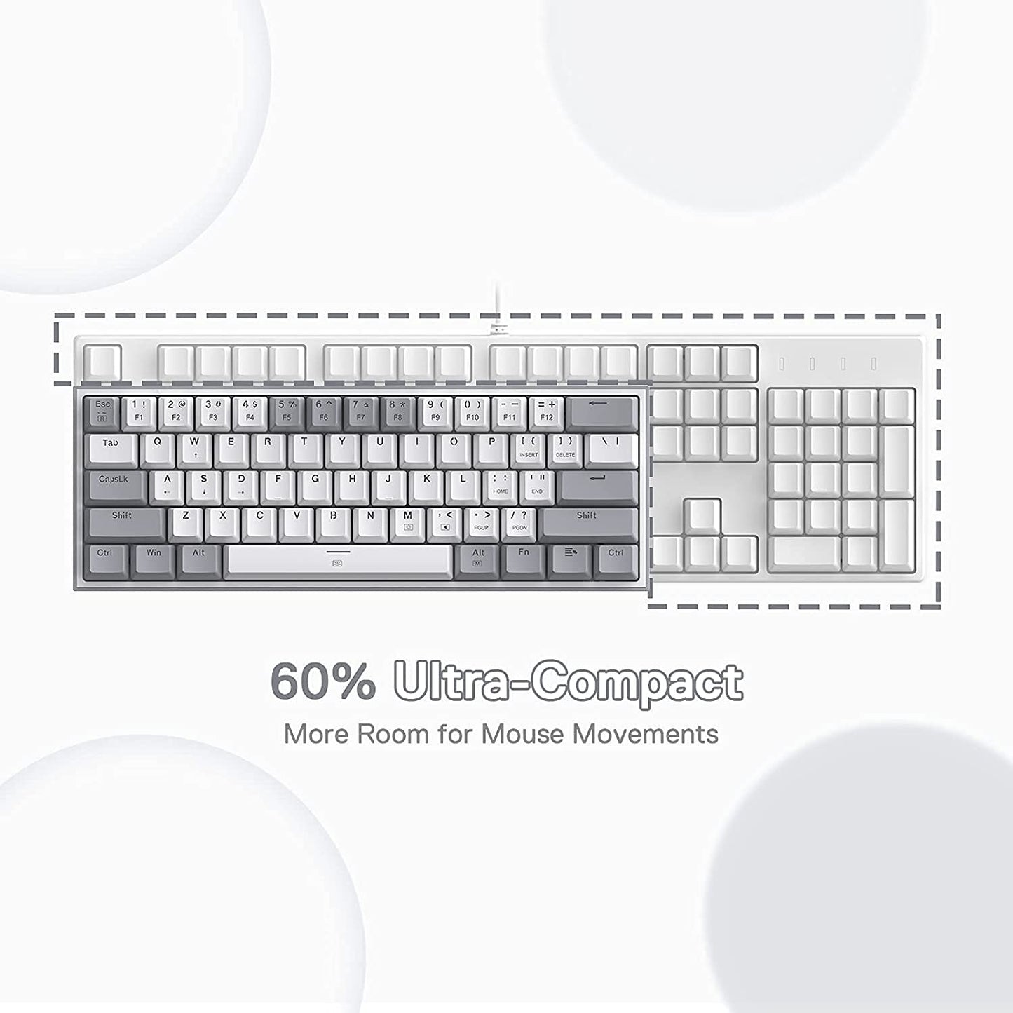 Redragon Fizz K617 - 60% Wired Mechanical Keyboard