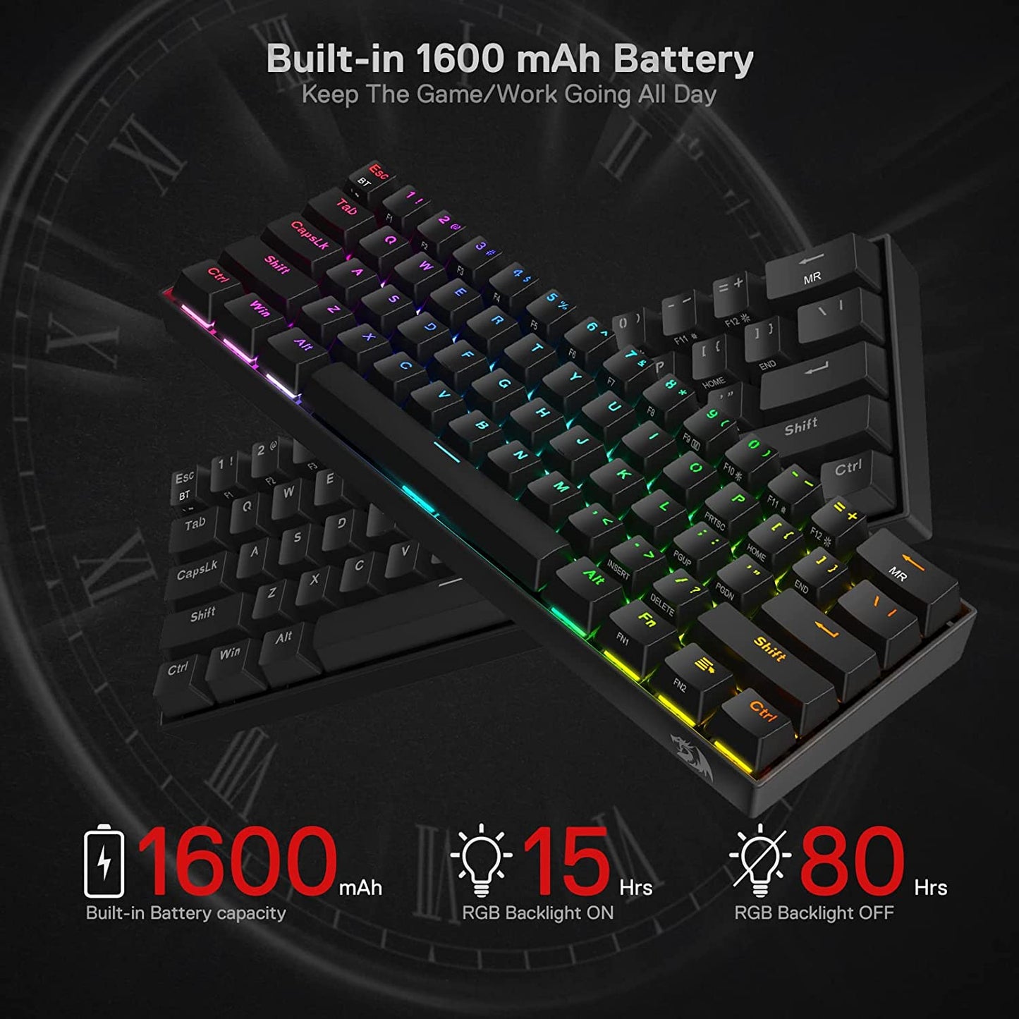 Redragon Draconic Pro K530 PRO 60% Wireless Mechanical Keyboard