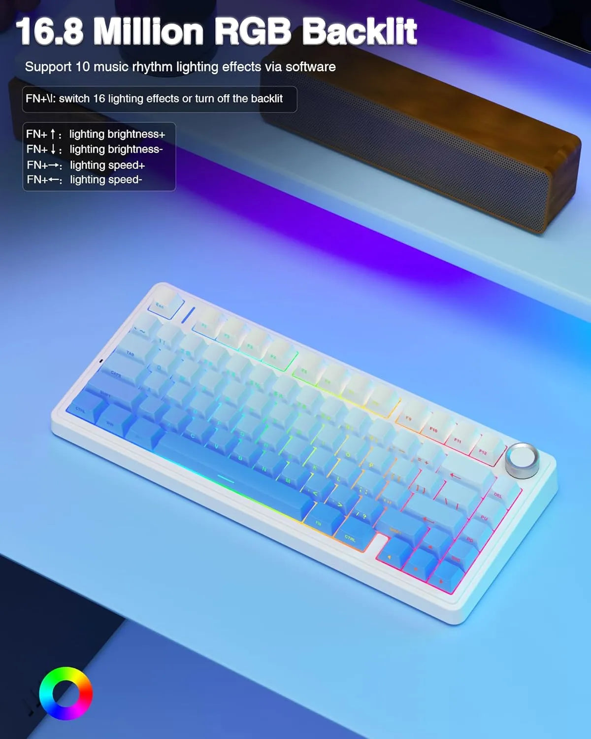 AULA F75 Tri-Mode Wireless Mechanical Keyboard