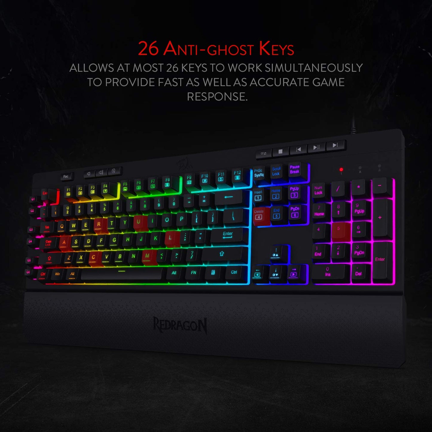 Redragon Shiva K512 RGB Wired Membrane Keyboard