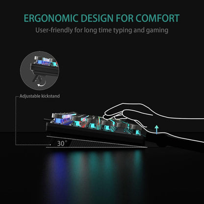 Best mechanical keyboard for gaming & typing – AULA F2088 with tactile feedback