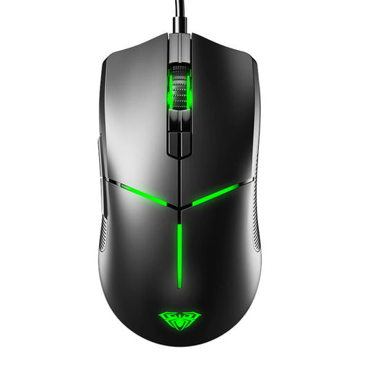 AULA F820 Gaming Mouse with RGB lighting and high-precision sensor