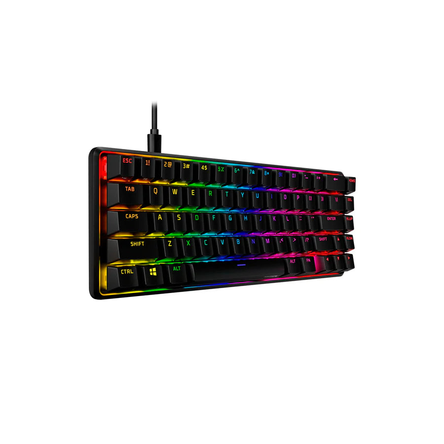 HyperX Alloy Origins 65% RGB Mechanical Gaming Keyboard - Red Switch Left View