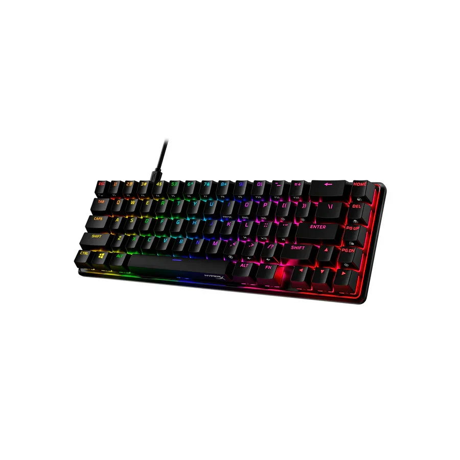 HyperX Alloy Origins 65% RGB Mechanical Gaming Keyboard - Red Switch Right On View