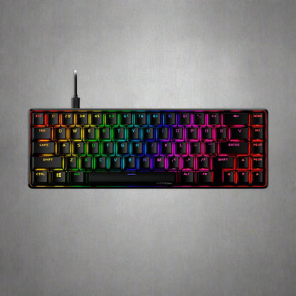 HyperX Alloy Origins 65% RGB Mechanical Gaming Keyboard - Red Switch Front View