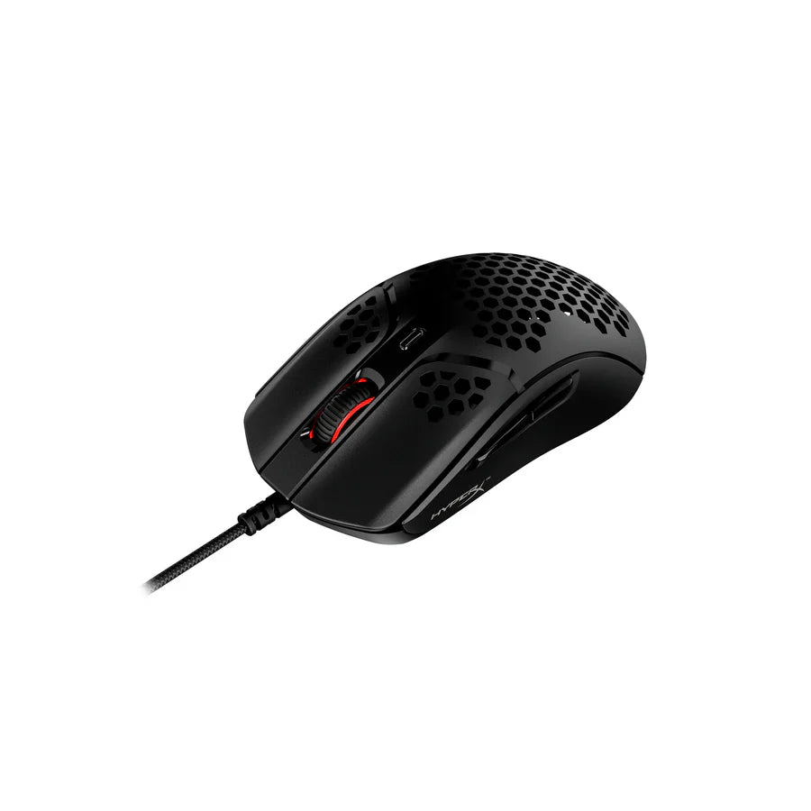 HyperX Pulsefire Haste Wired Gaming Mouse (Black) Front Wired View