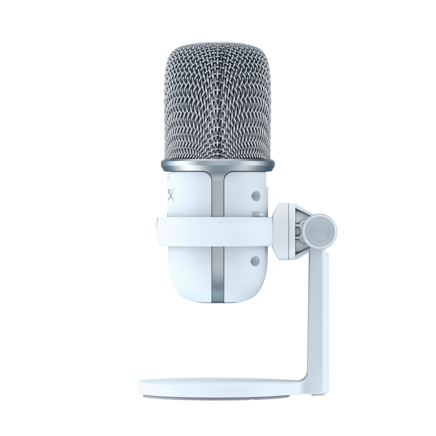 HyperX SoloCast Microphone (White) Side View