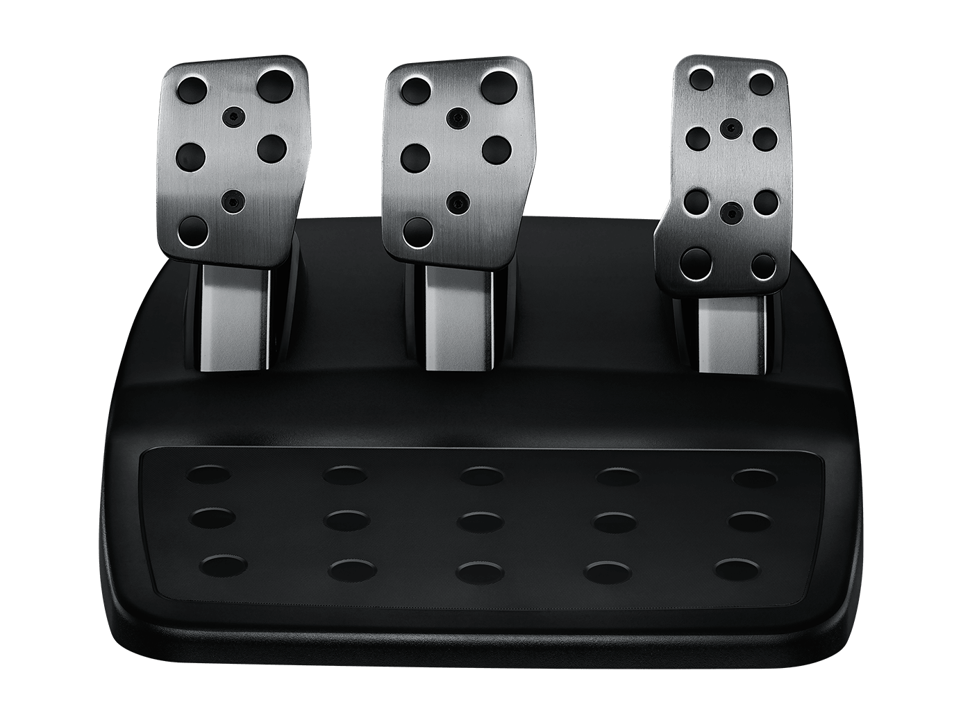 Logitech G29 Racing Wheel for PS5 with pedals and leather grip. Pedal View