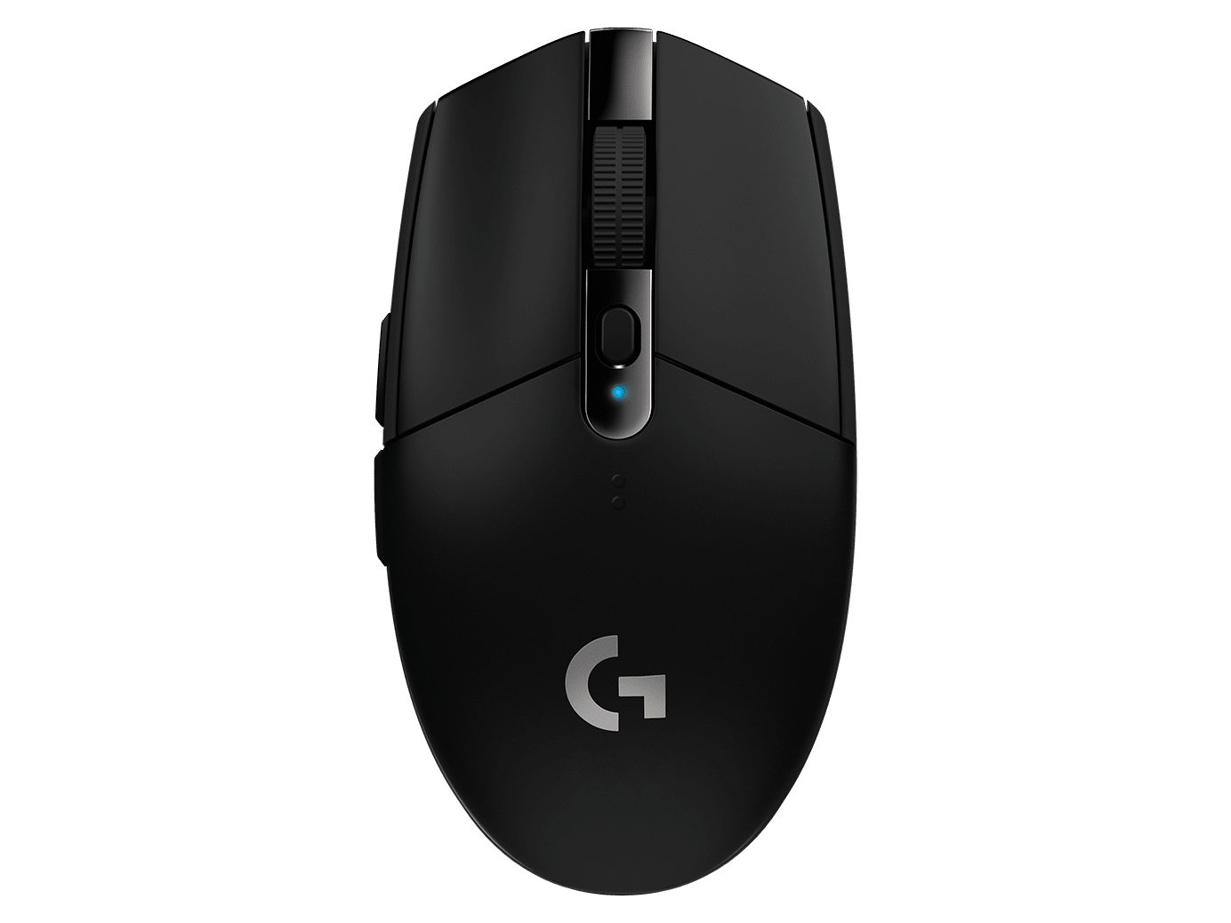 Logitech G304 Lightspeed Wireless Gaming Mouse (Black) Front View