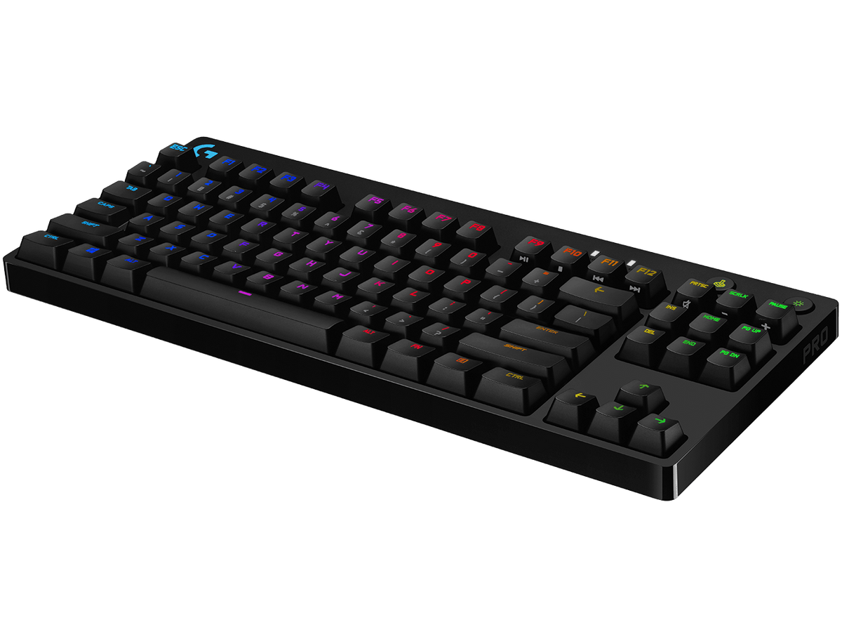 Logitech G Pro Gaming Keyboard GX Blue Clicky Switches – Tenkeyless ...