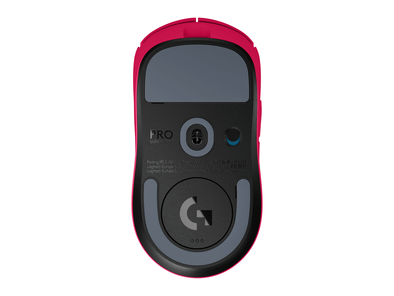Logitech G Pro X Superlight 2 Wireless Gaming Mouse (Pink) Bottom View