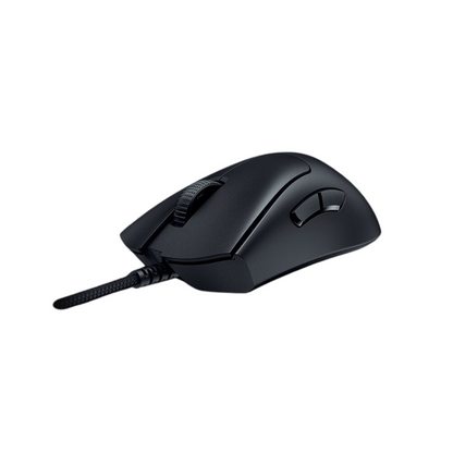 Close-up of Razer DeathAdder V3 mouse buttons with Razer Optical Mouse Switches, offering fast actuation and long-lasting durability.