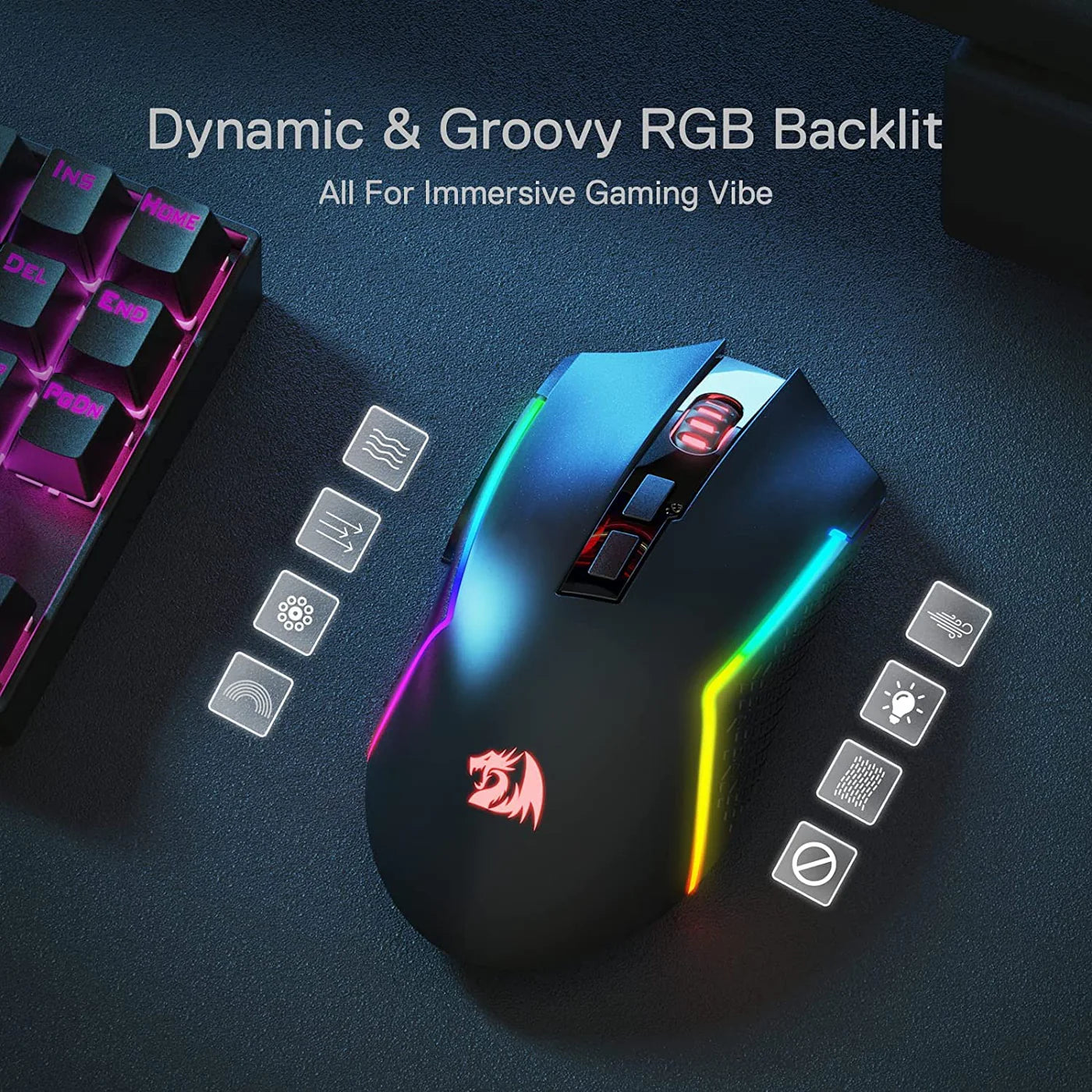 Redragon Trident Pro M693 - Wireless Gaming Mouse