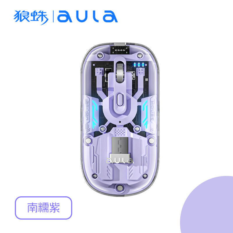 AULA AM210 Wireless Mouse – Ergonomic, lightweight & lag-free performance in purple