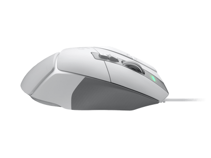 Side view of the Logitech G502 X Gaming Mouse showcasing ergonomic design and programmable buttons