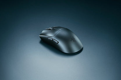 Razer Viper V3 HyperSpeed Wireless Gaming Mouse (Black) illuminated with customizable RGB Chroma lighting for a personalized look.