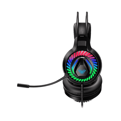 Gaming headphone for PC & PS5 – AULA S605 with RGB lighting & deep bass